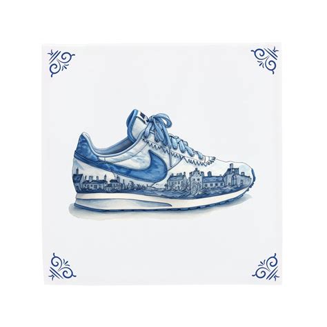 delftblauwe nike|Handmade Nike Shoe Delft Blue Tile, Unique Sneakerhead Gift .